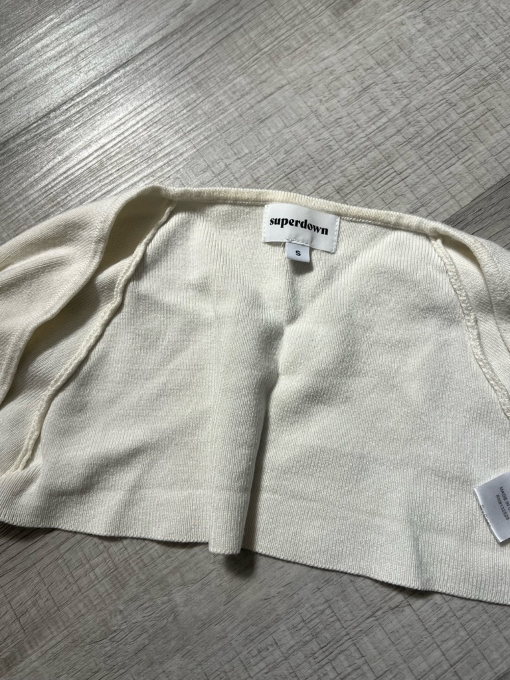REVOLVE SUPERDOWN Off White Bolero Shrug - Picture 5 of 12